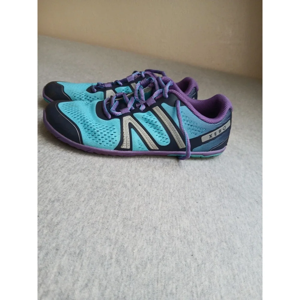 Xero Shoes Womens 8 Zero Drop Lace Up Comfort Casual Walking Blue Purple
